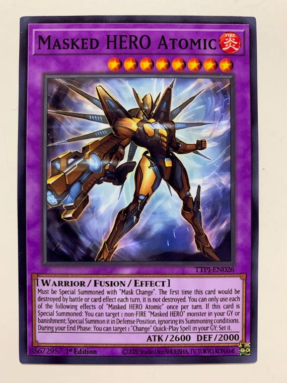Masked HERO Atomic | Super Rare | Orica PROXY - Etsy
