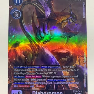 Garudamon Ace SP Alt Art Bt15-014 Digimon Proxy - Etsy