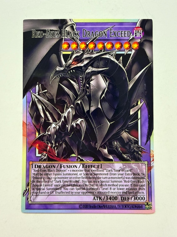 Red-eyes Black Dragon Exceed | Overframe Rare | Orica PROXY - Etsy