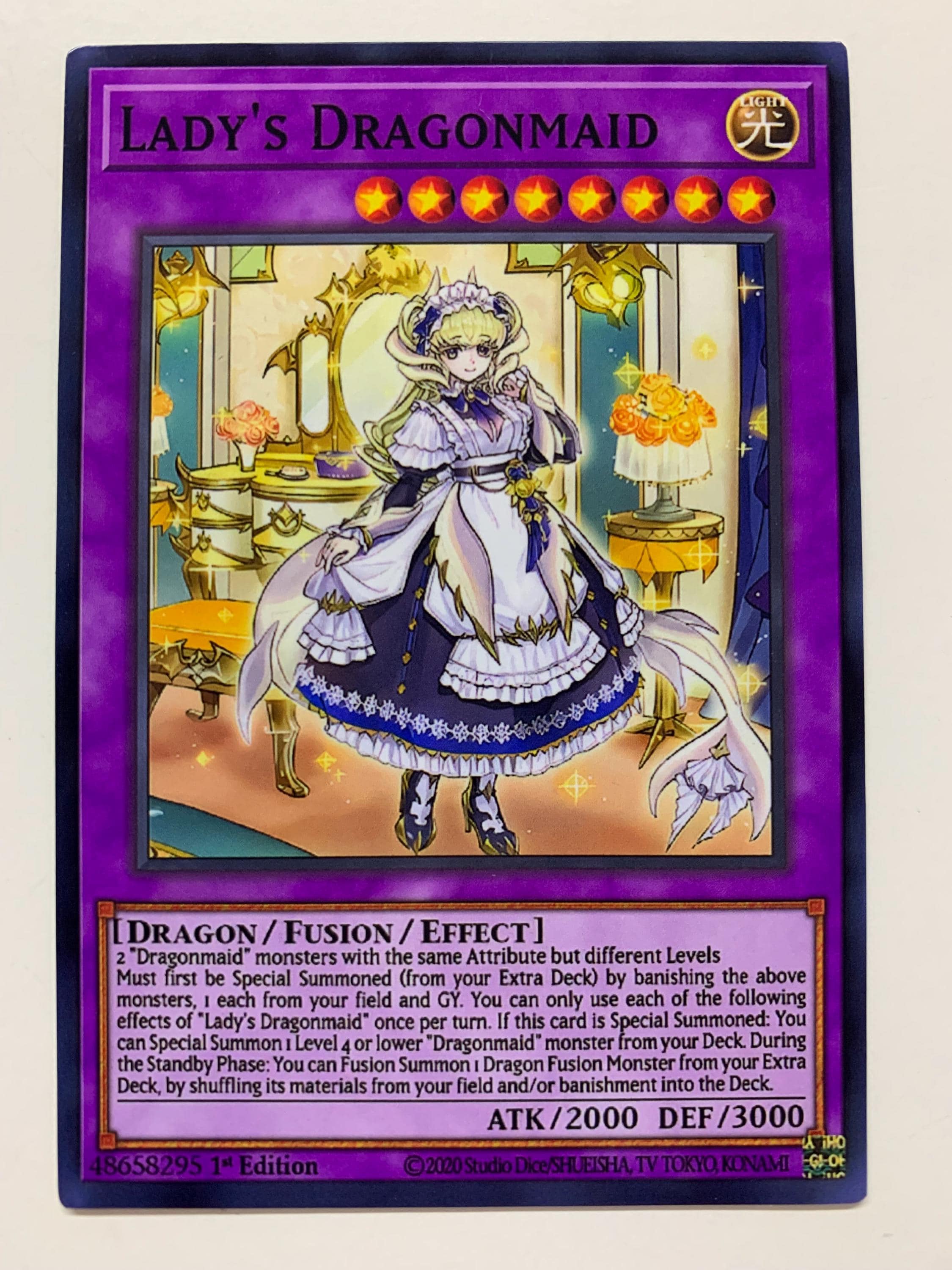 Yu-Gi-Oh! Dragonmaid Send-Off CHIM-ENSE3 - Super Rare Limited Edition Card From Chaos Impact Special Edition