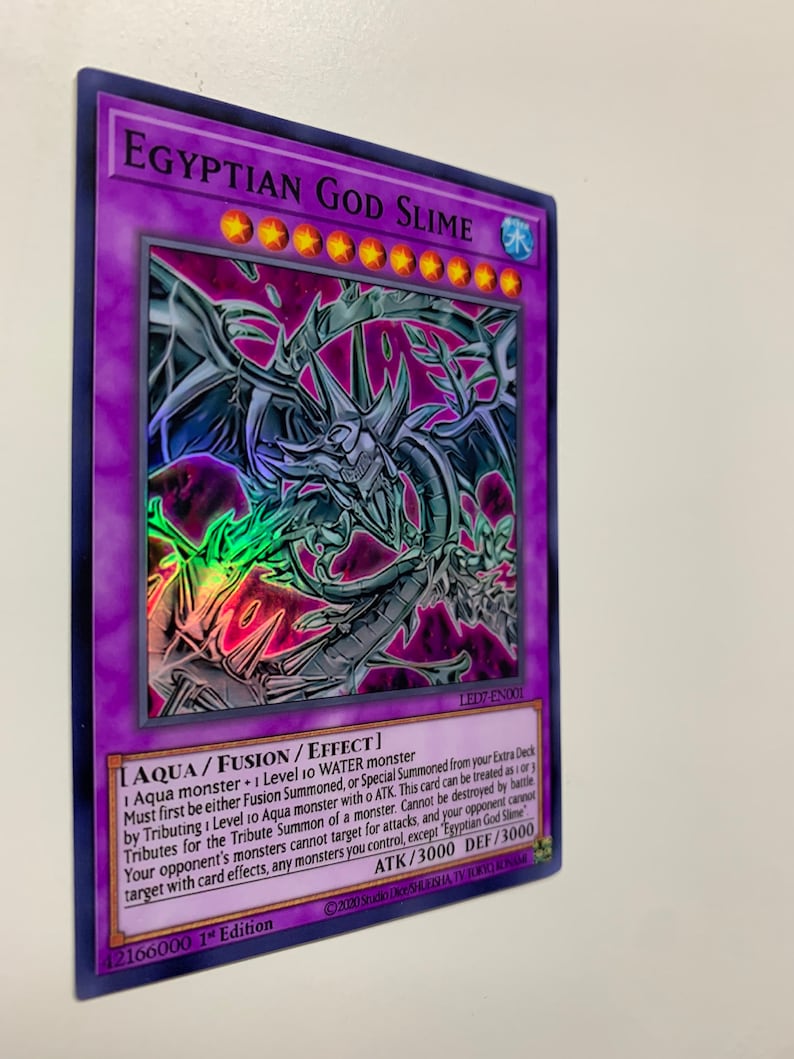 Egyptian God Slime (slifer) | Super Rare | Orica PROXY - Etsy