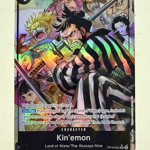 kinemon one piece card game OP01-040 SR Parallel Placeholder Image Provided Kin'emon ST32-001 : r/OnePieceTCG