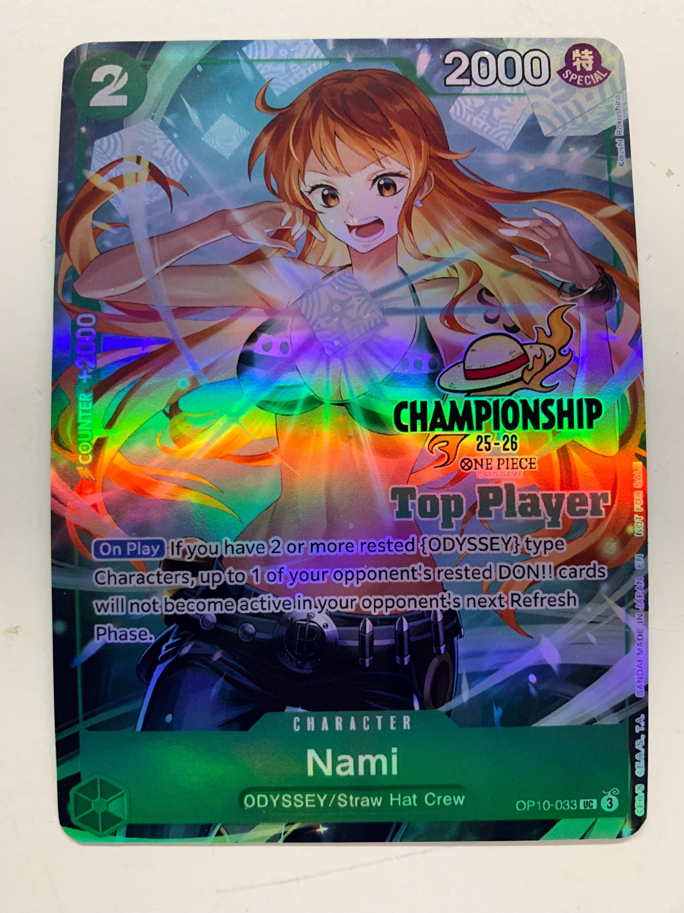 Nami OP10-033 (alternate Art) | FULL HOLO | Orica PROXY - Etsy