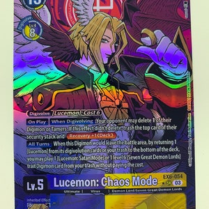 Lucemon: Chaos Mode EX6-054 (Alternate Art) | FULL HOLO | Orica PROXY