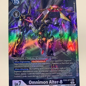 Omnimon AlterB EX4-073 (Alternate Art) | FULL HOLO | Orica PROXY