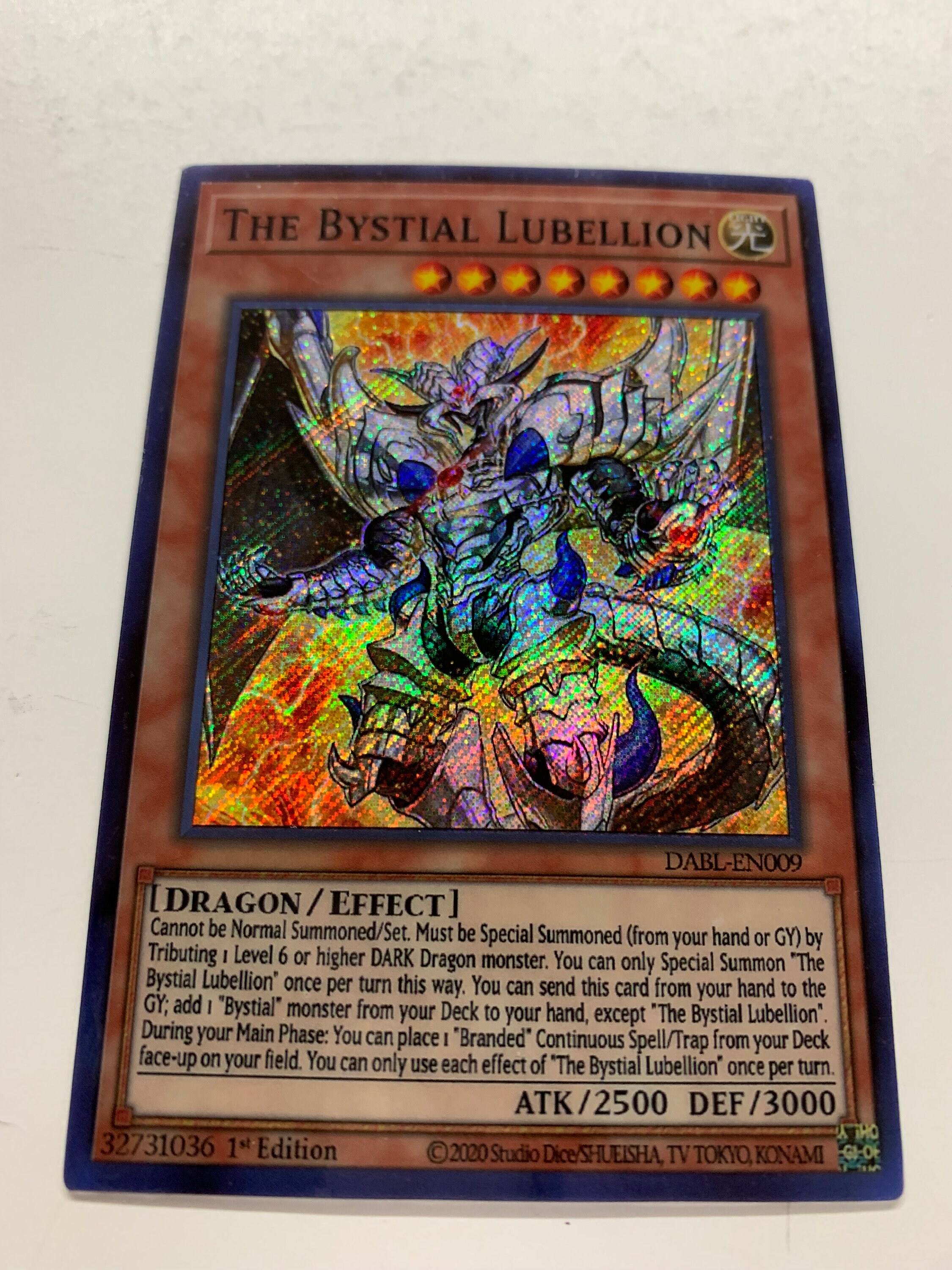 bystial yugioh cards DABL-EN010 - The Bystial Alba Los - Ultra Rare - Effect Monster