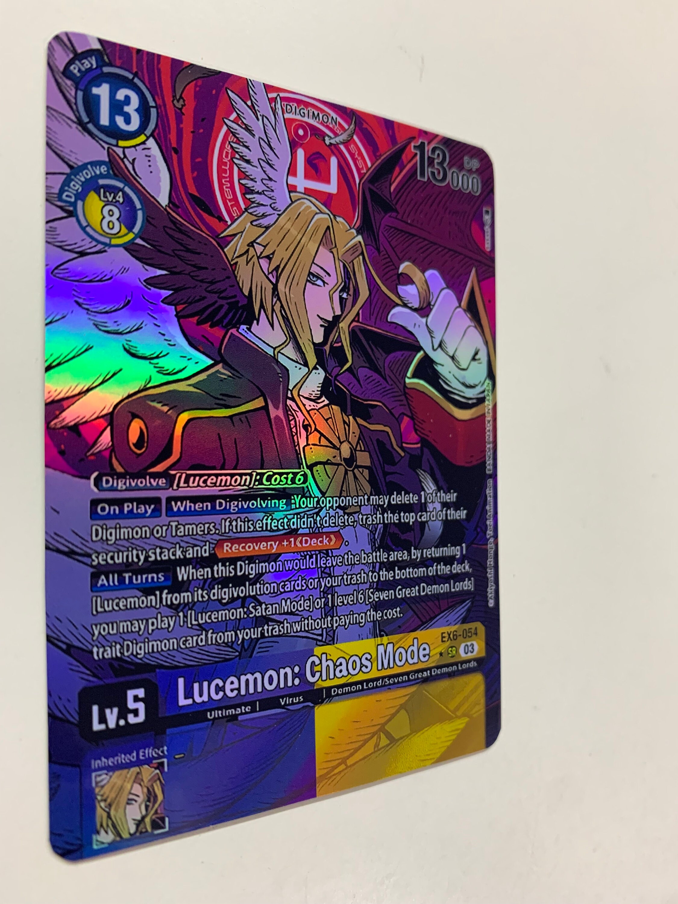 Lucemon: Chaos Mode EX6-054 (alternate Art) | FULL HOLO | Orica