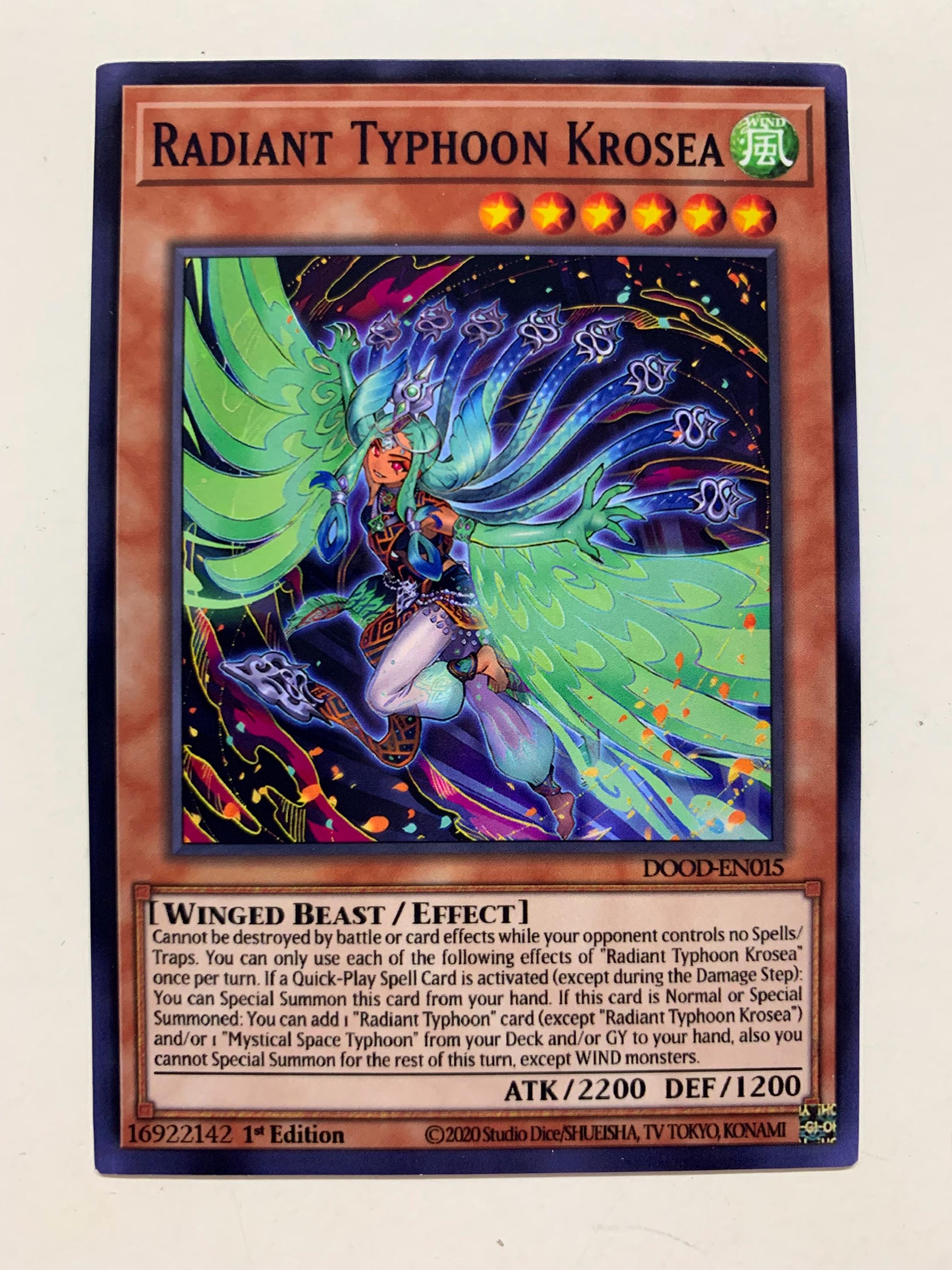 typhoon yugioh card Radiant Krosea | Secret Rare | Orica PROXY All cards will be carefully packed for safe transit typhoon yugioh card Mystical Space