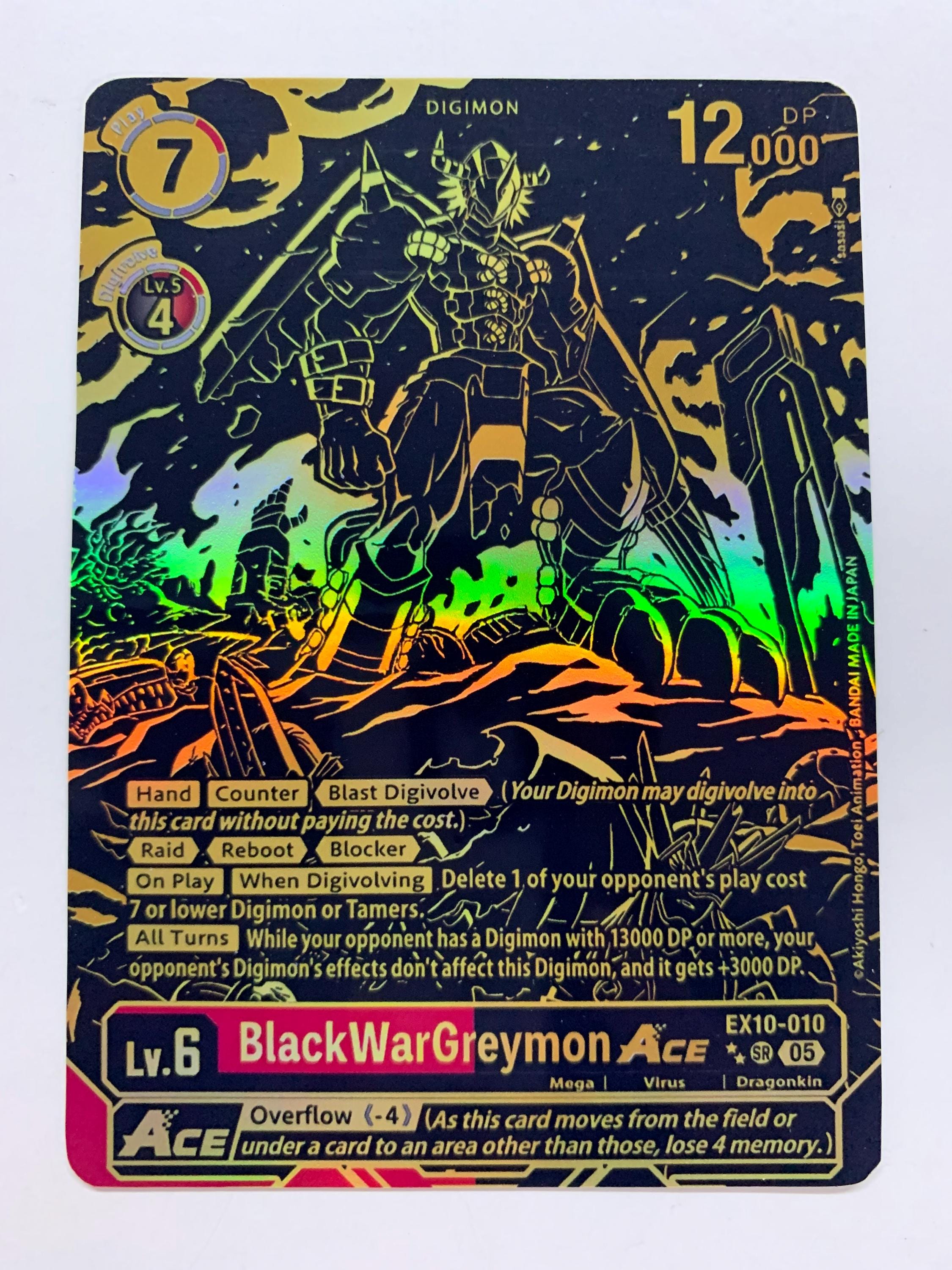Blackwargreymon Ace EX10-010 (alternate Art) | FULL HOLO | Orica