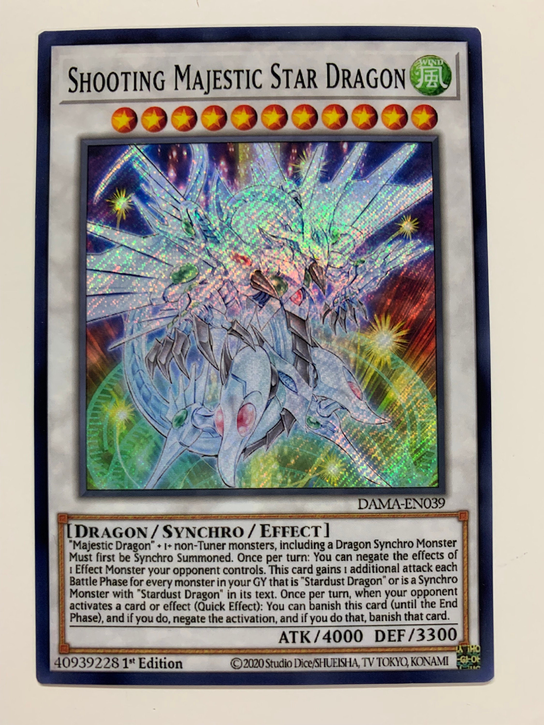 1996 Majestic Star Dragon Yu-gi-oh Limited edition card | eBay