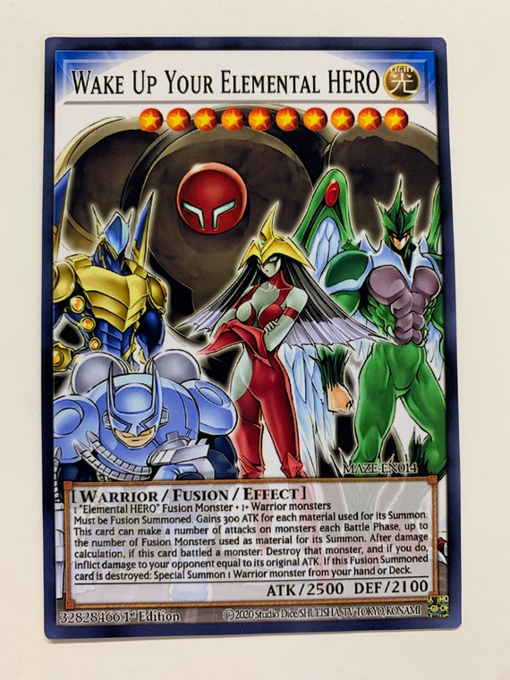 Wake up Your Elemental HERO | Super Rare | Orica PROXY - Etsy