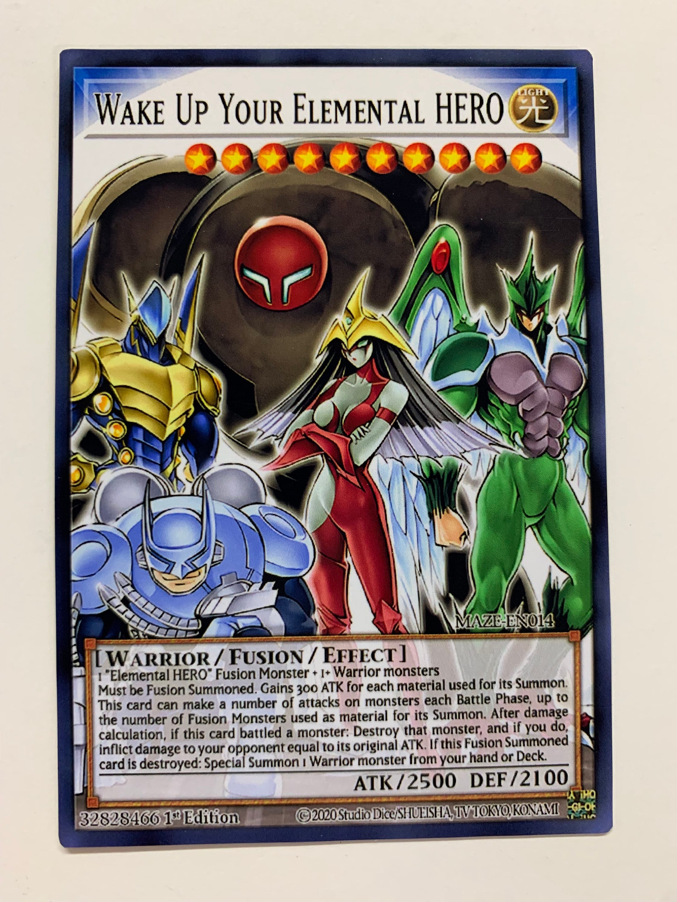 Yugioh Hero Deck Yu-Gi-Oh! Quarter Century Secret Rare - Wake Up