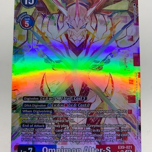 Omnimon Alter-S EX9-021 (Alternate Art) | FULL HOLO | Orica PROXY