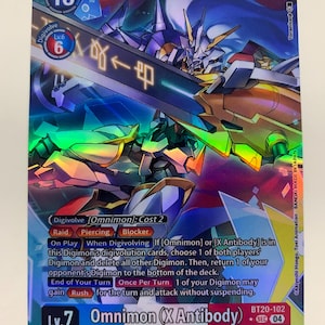 Omnimon (X Antibody) BT20-102 (Alternate Art) | FULL HOLO | Orica PROXY