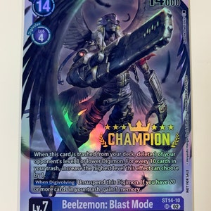Beelzemon: Modo Explosión ST14-10 (Arte Alternativo) / HOLO COMPLETO / Orica PROXY