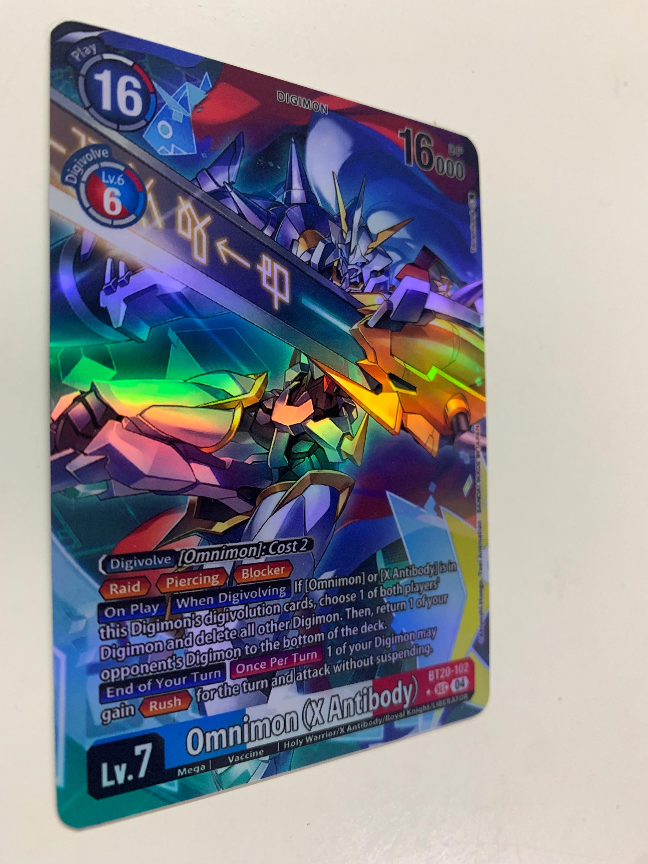 Omnimon (X Antibody) BT20-102 (alternate Art) | FULL HOLO | Orica