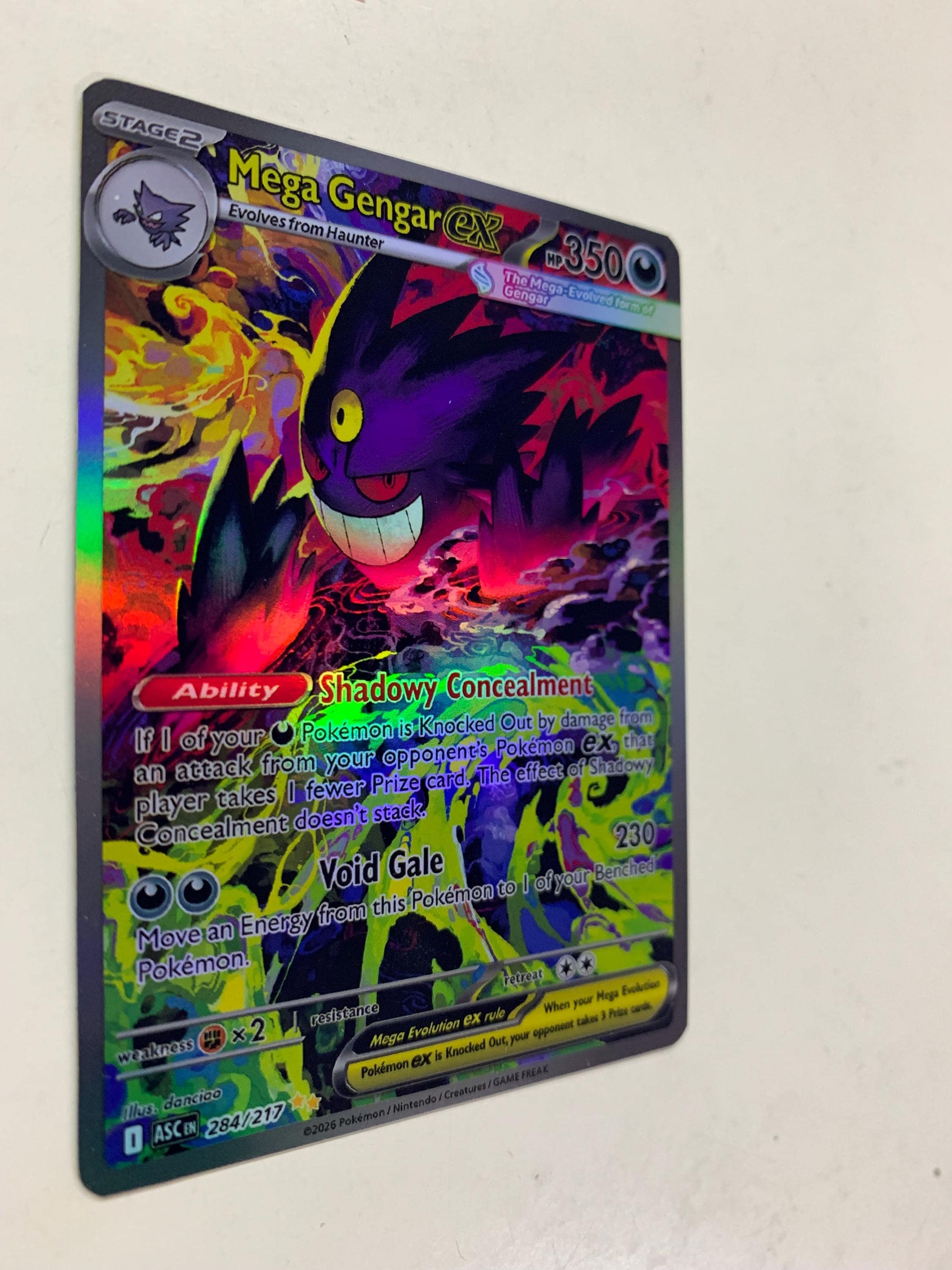 Mega Gengar Ex 284/217 | FULL HOLO | Orica PROXY - Etsy