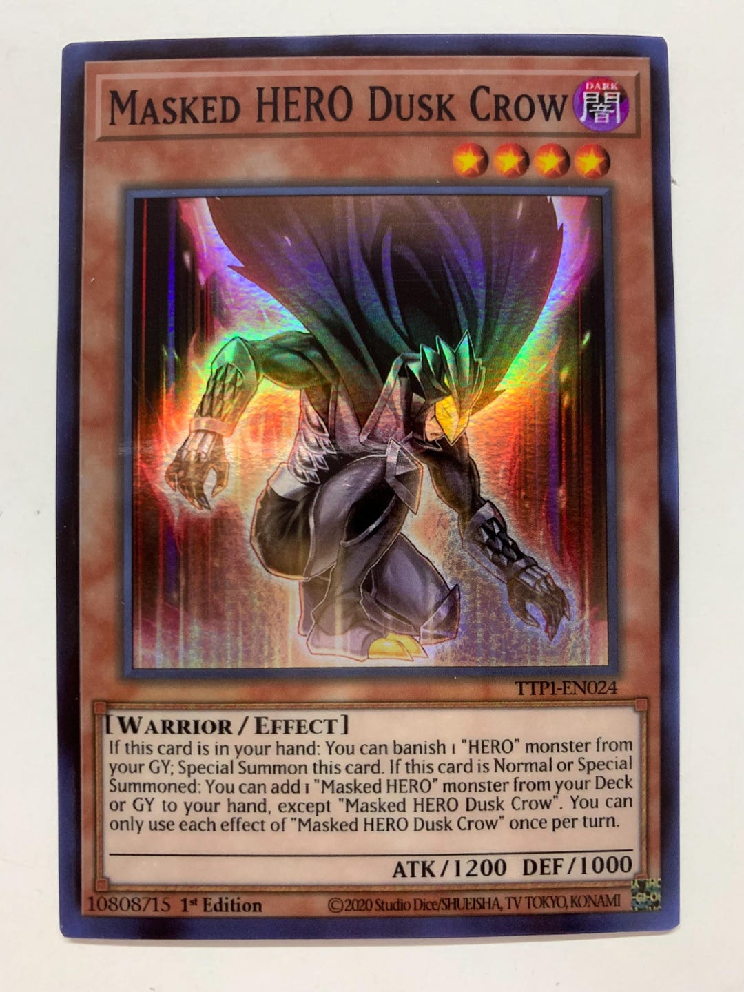Masked HERO Dusk Crow | Super Rare | Orica PROXY - Etsy
