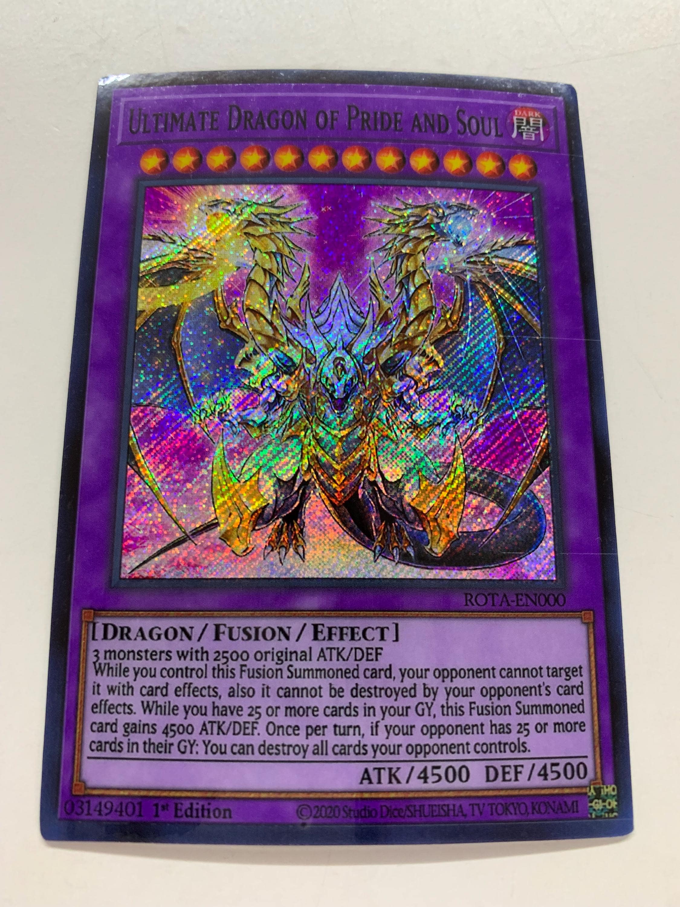 Ultimate Dragon of Pride and Soul | Secret Rare | Orica PROXY - Etsy