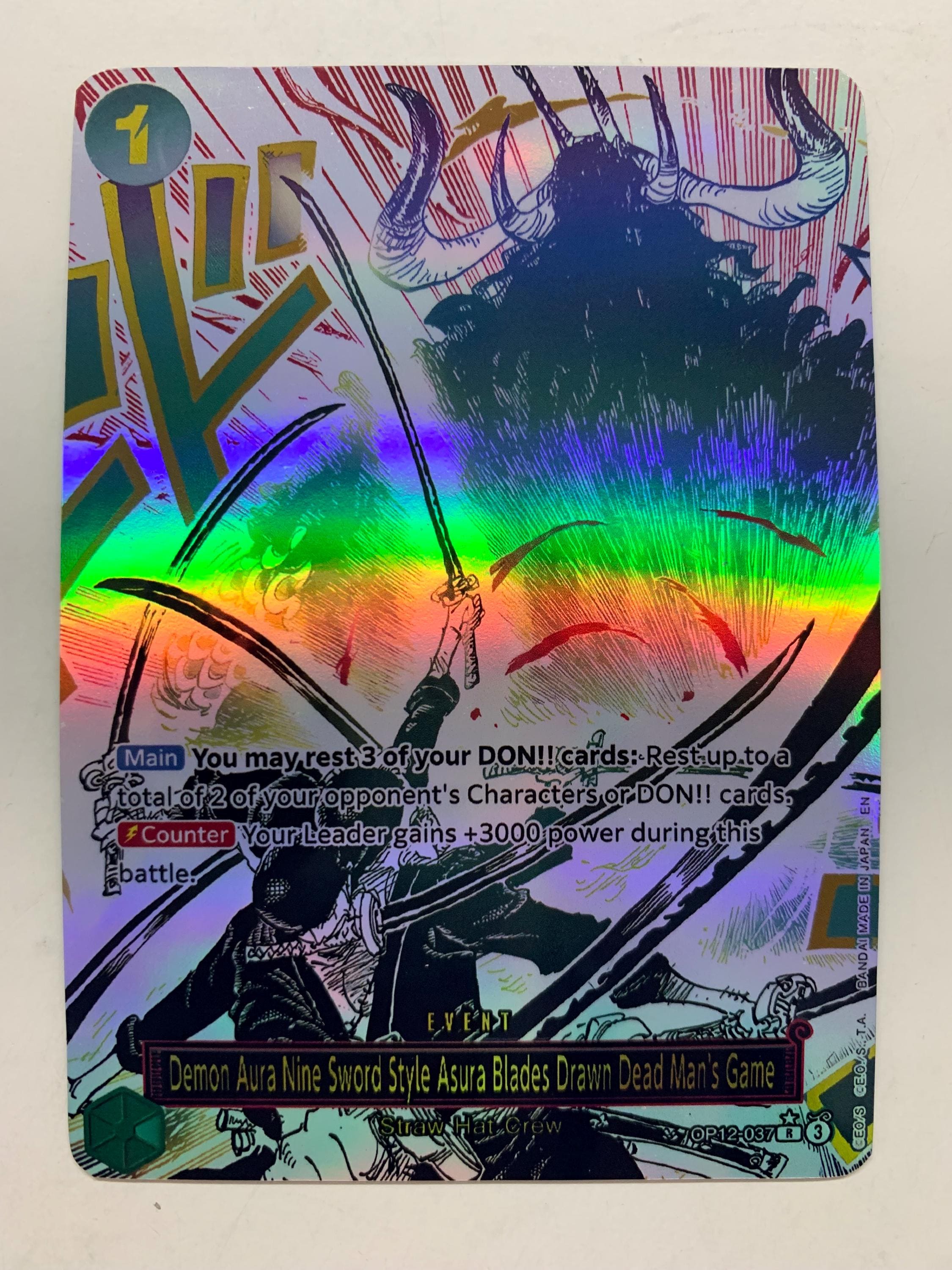 Demonic Aura Nine-sword Style Asura Dead Man's Game OP12-037