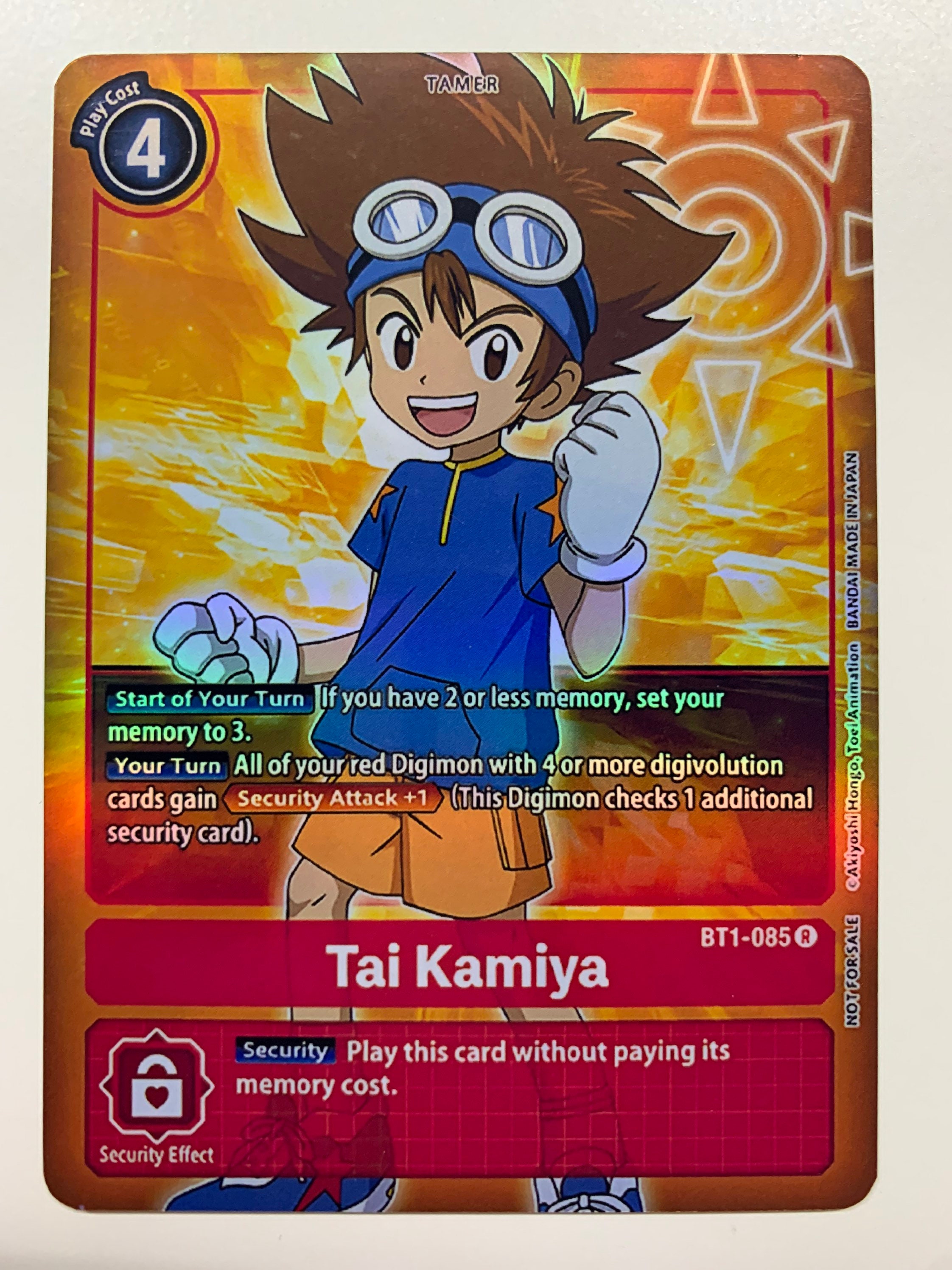 Tai Kamiya BT1085 alternate Art FULL HOLO Orica PROXY Etsy