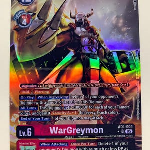 Wargreymon Proxy Card - Etsy