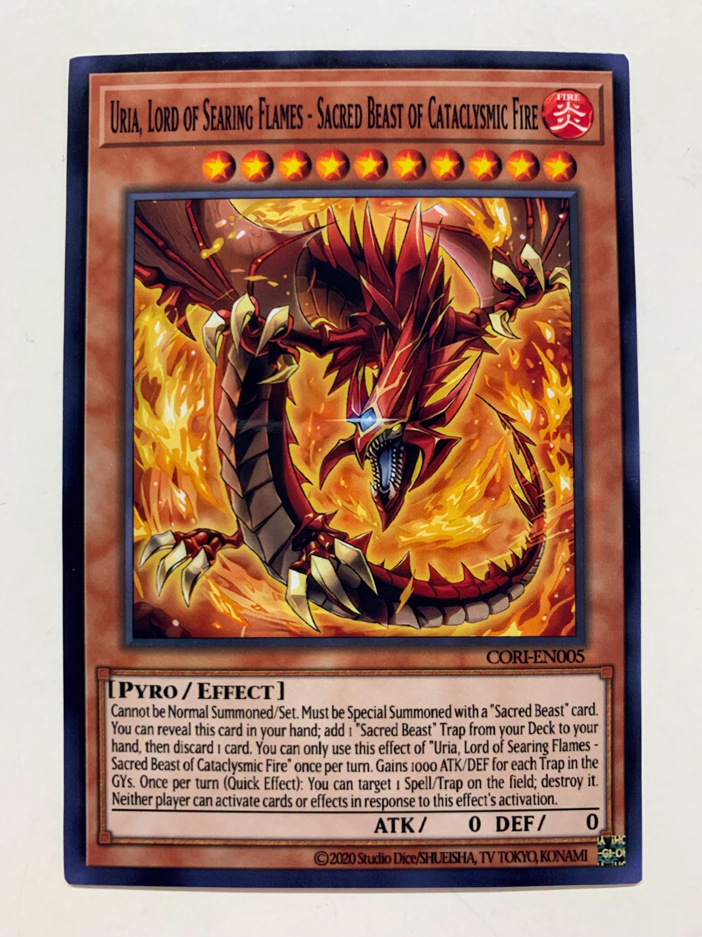 Uria, Lord of Searing Flames - Sacred Beast of Cataclysmic Fire