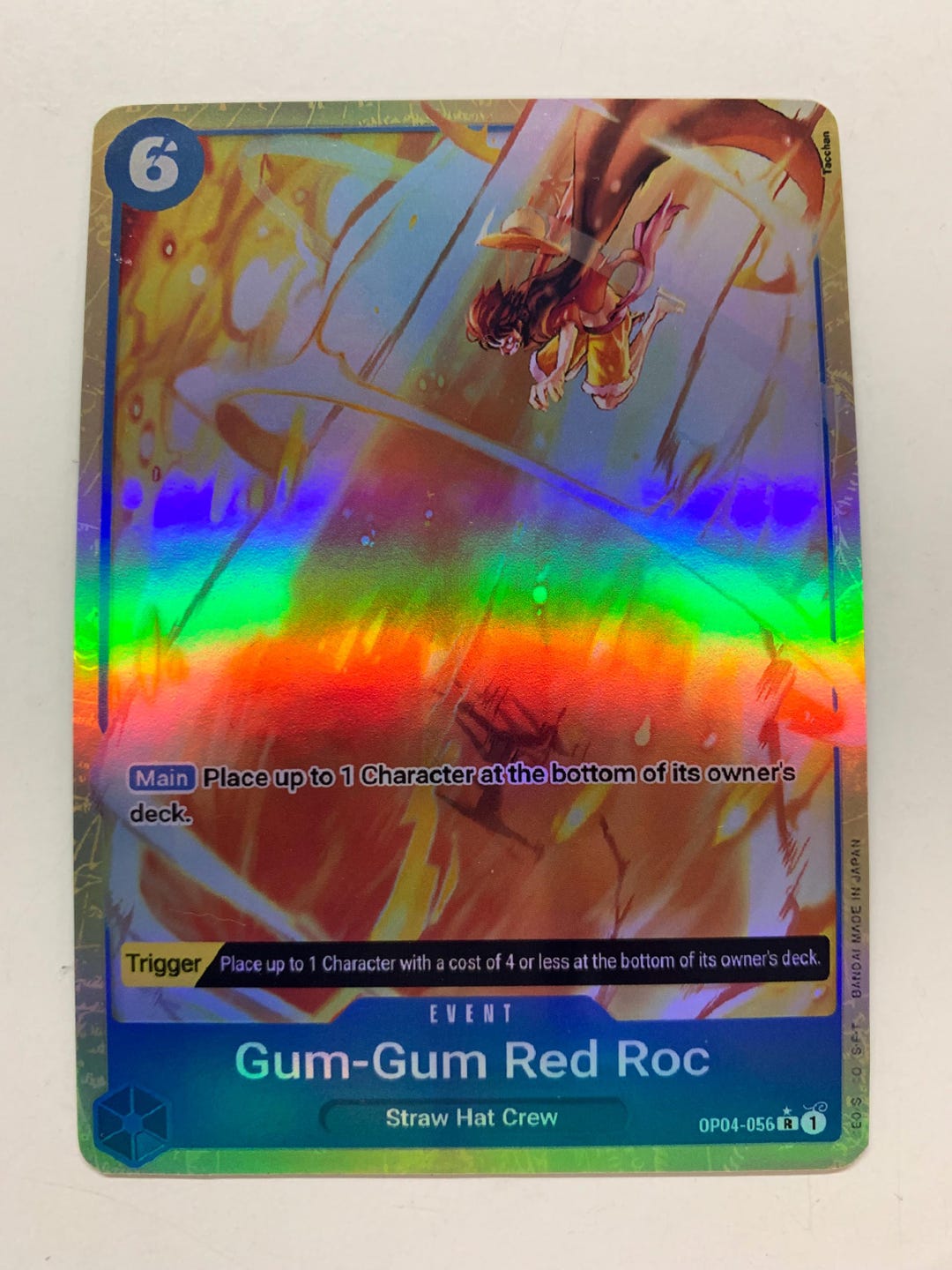 Gum-gum Red Roc OP04-056 (alternate Art) | FULL HOLO | Orica PROXY