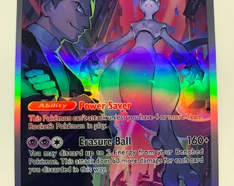 Mewtwo ex 231/182 van Team Rocket | VOLLEDIGE HOLO | Orica-PROXY