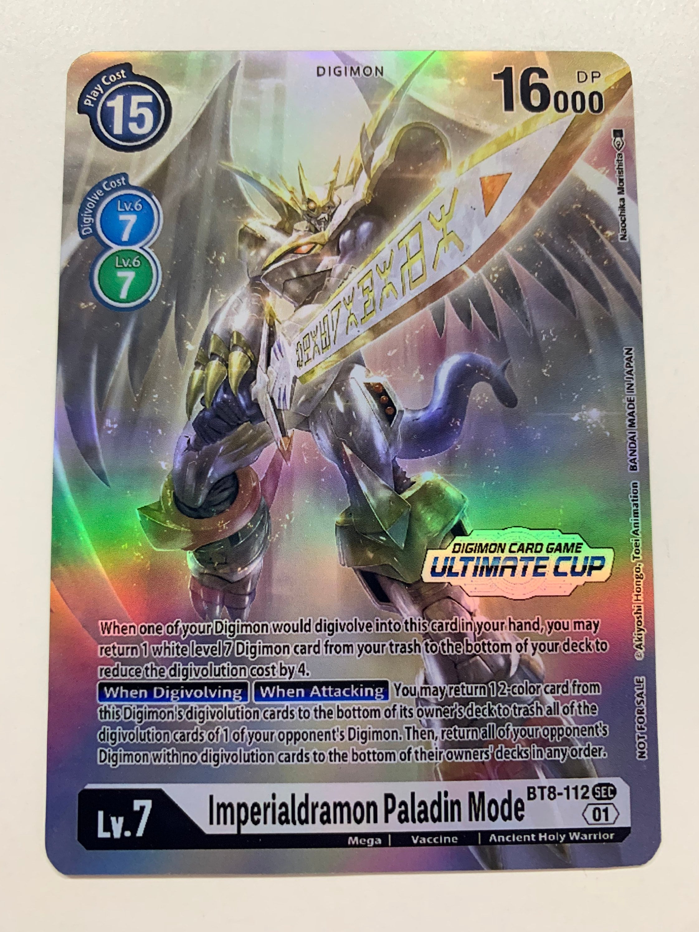 Imperialdramon Paladin Mode BT8-112 (alternate Art) | FULL