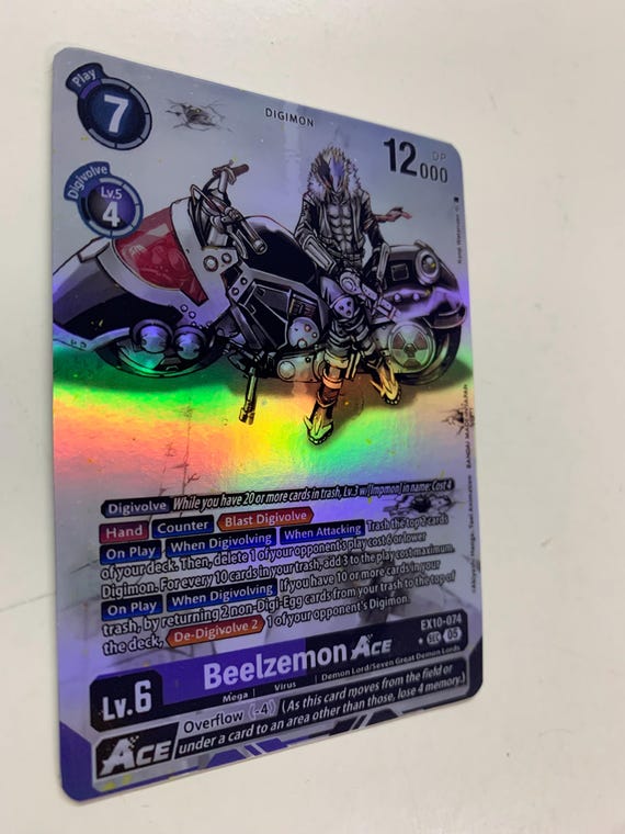 beelzemon digimon card game Beelzebumon/Beelzemon Ace Parallel/Alt Art Preview for Digimon Card Game Booster Set EX-10