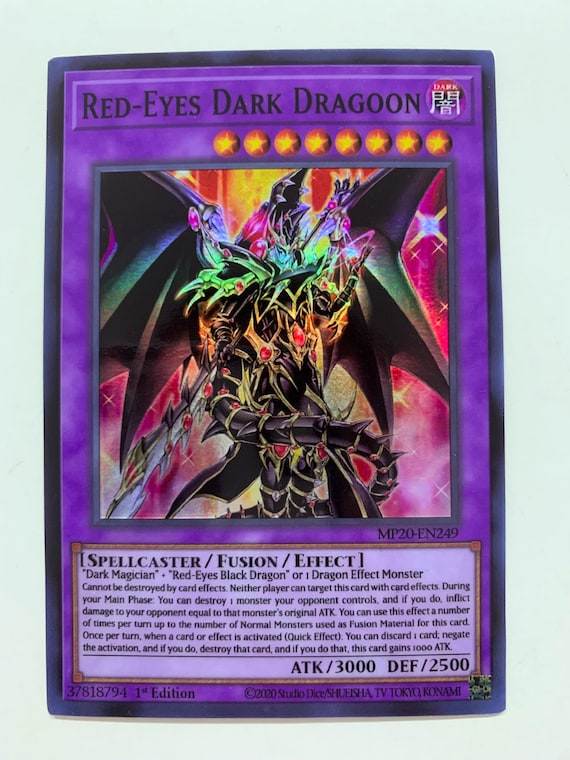 Red-eyes Dark Dragoon | Super Rare | Orica PROXY - Etsy