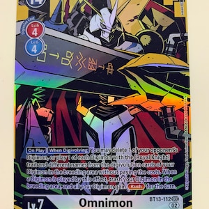 Omnimon BT13-112 (Alternate Art) | FULL HOLO | Orica PROXY