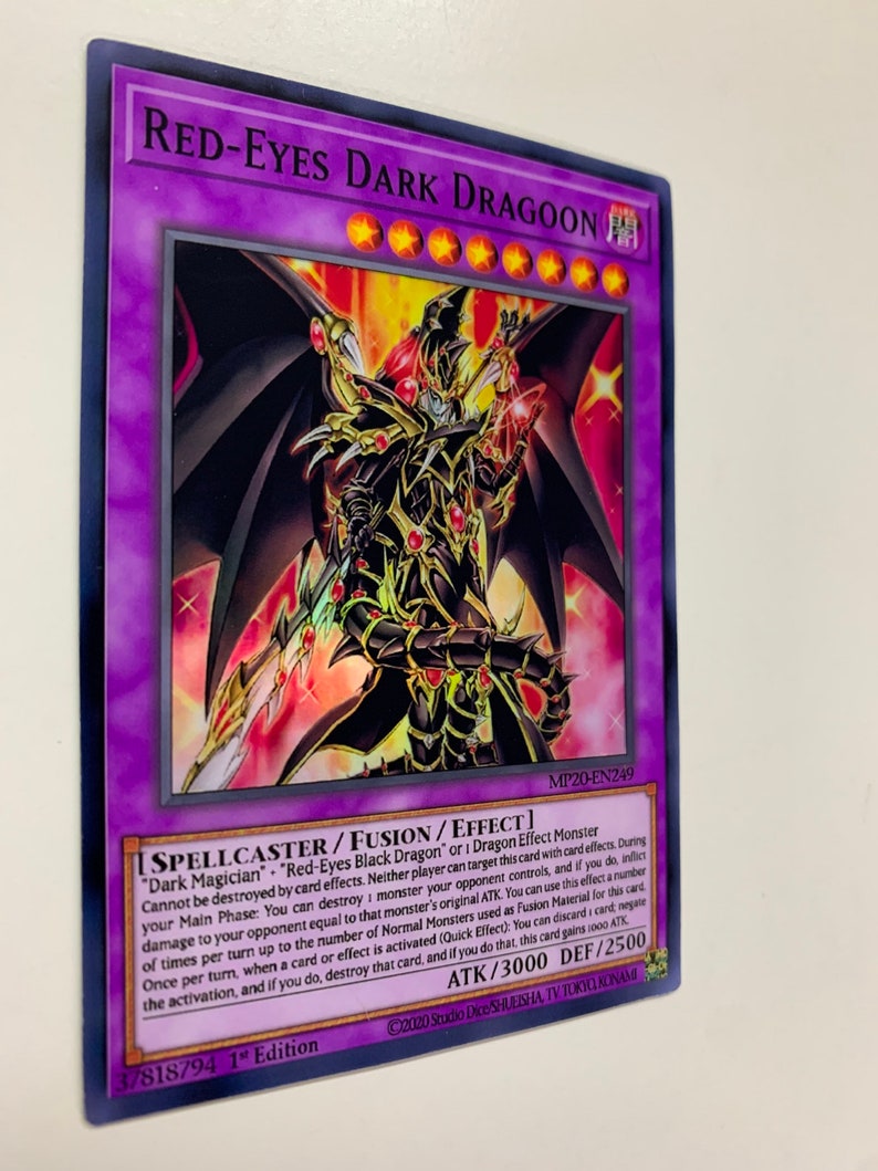 Redeyes Dark Dragoon Super Rare Orica PROXY Etsy