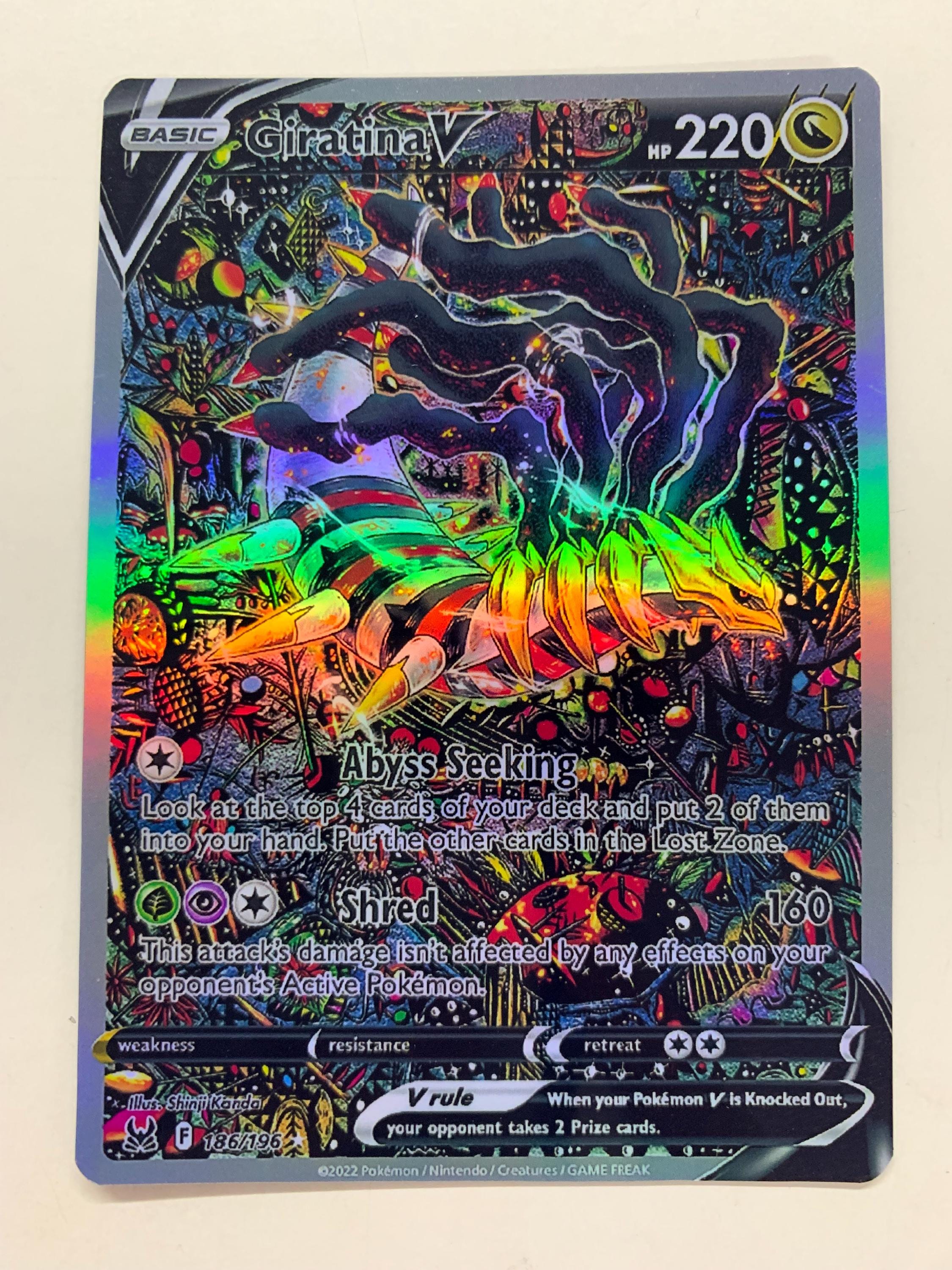 Giratina V 186/196 | FULL HOLO | Orica PROXY - Etsy