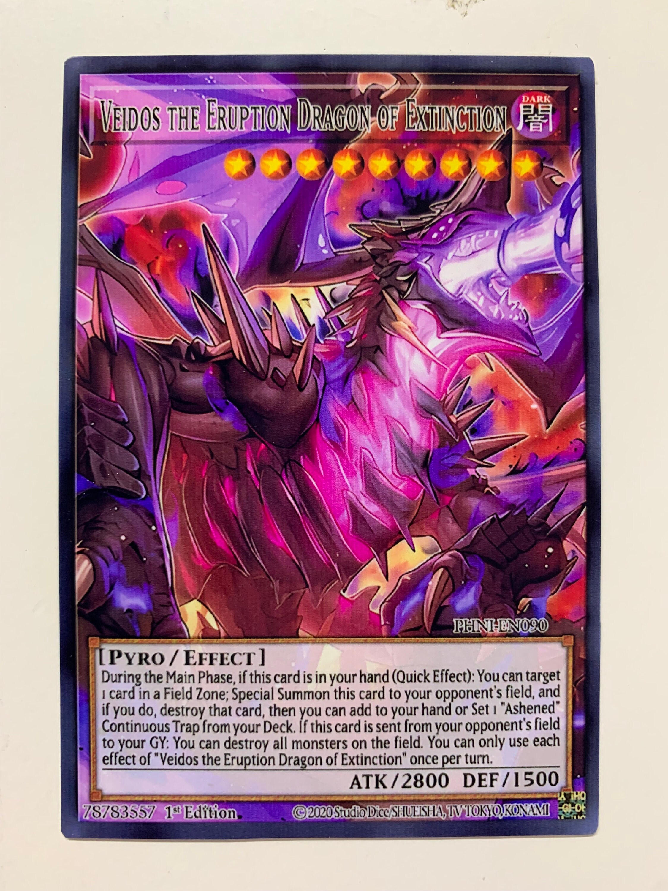 Veidos the Eruption Dragon of Extinction | Secret Rare | Orica