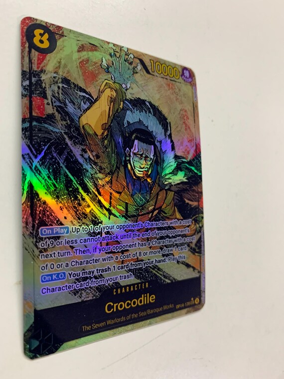 アミーボカード Crocodile OP14-120 (alternate Art) | FULL HOLO | Orica PROXY