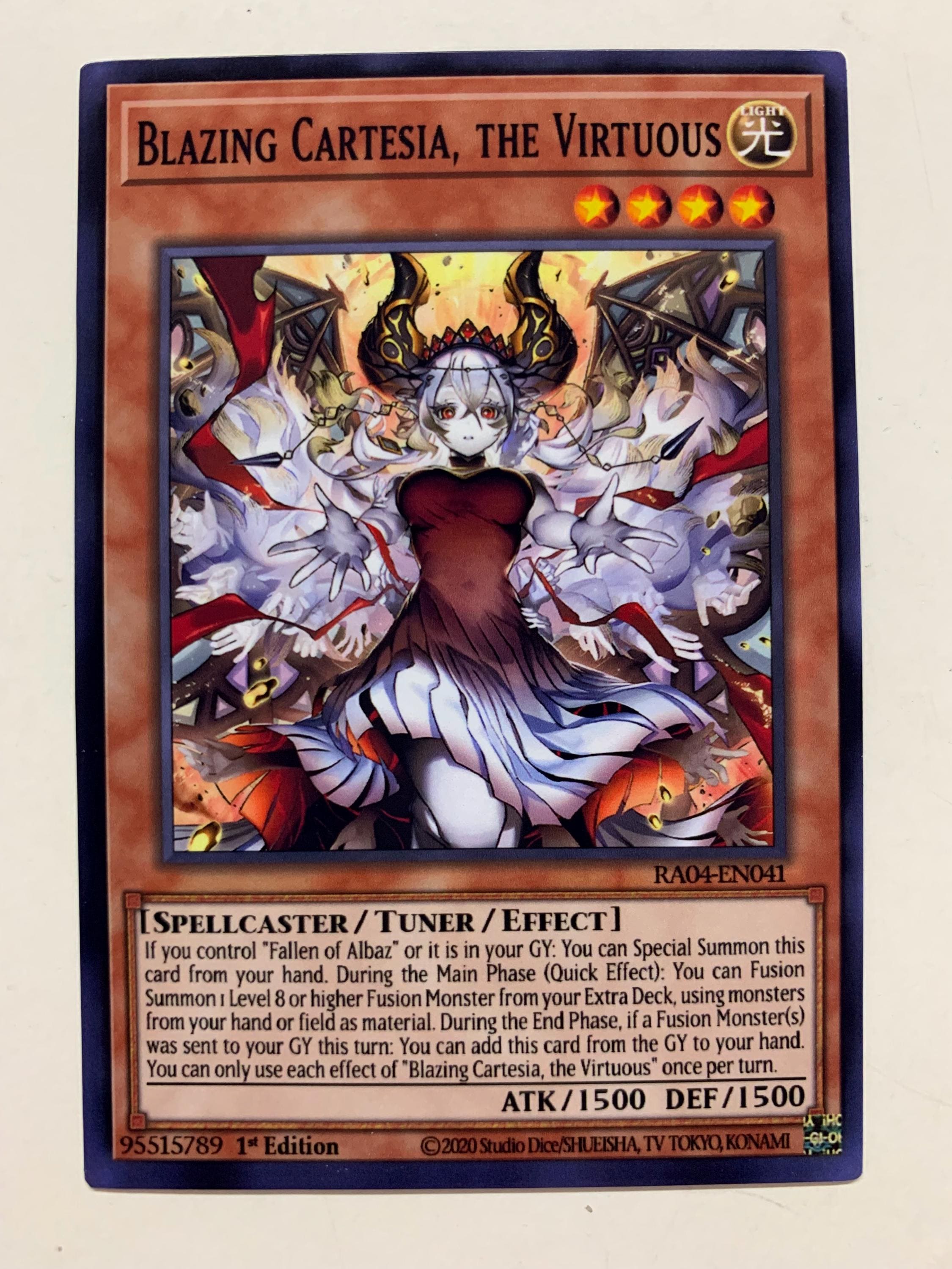 Blazing Cartesia, the Virtuous (alternate Art) | Secret Rare