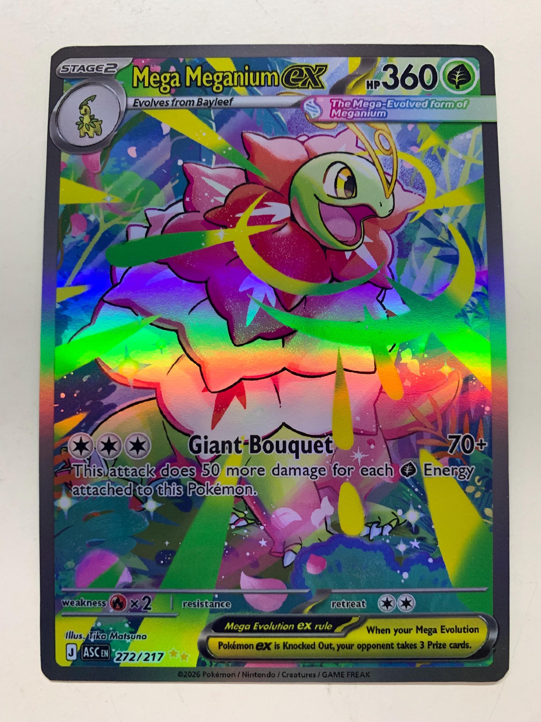 Mega Meganium Ex 272/217 | FULL HOLO | Orica PROXY - Etsy