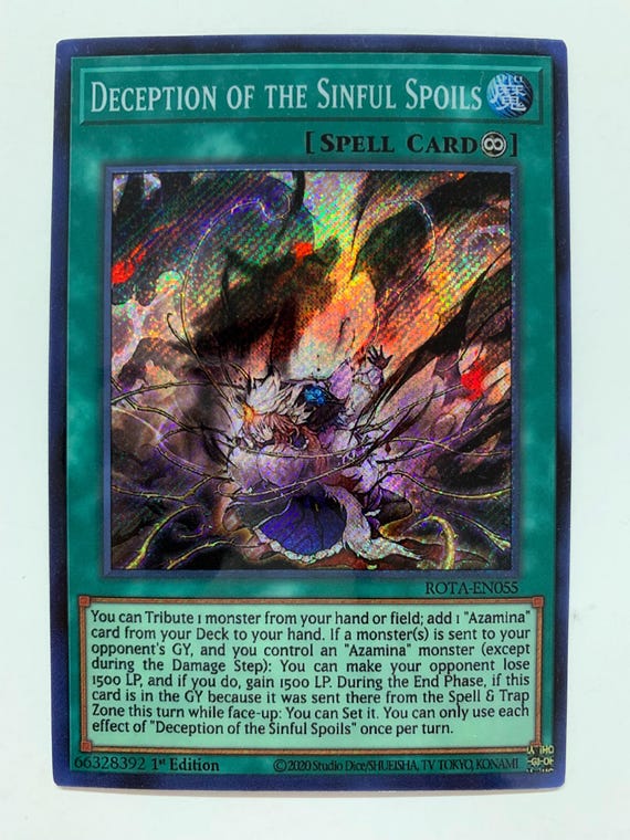 Deception of the Sinful Spoils | Secret Rare | Orica PROXY - Etsy