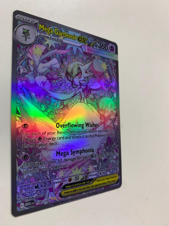Mega Gardevoir Ex 178/132 | FULL HOLO | Orica PROXY - Etsy