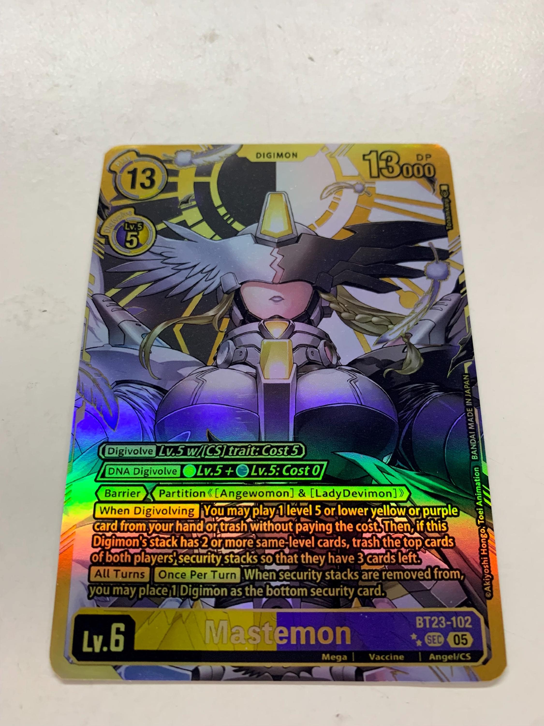 Mastemon BT23-102 (alternate Art) | FULL HOLO | Orica PROXY - Etsy