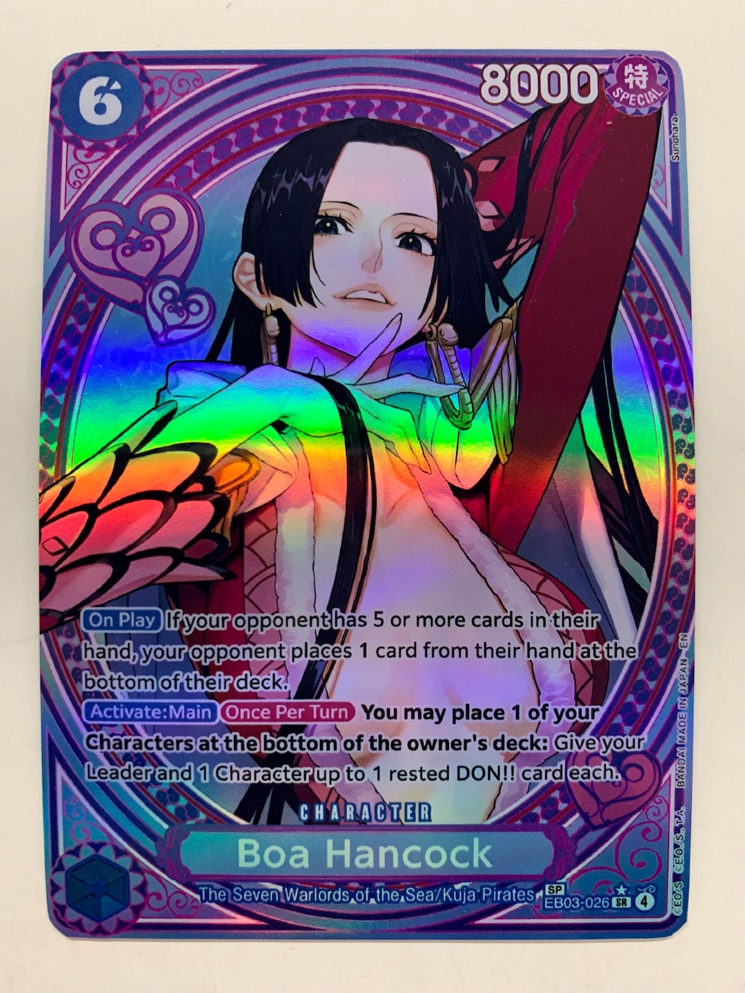 Boa Hancock EB03-026 (alternate Art) | FULL HOLO | Orica PROXY - Etsy