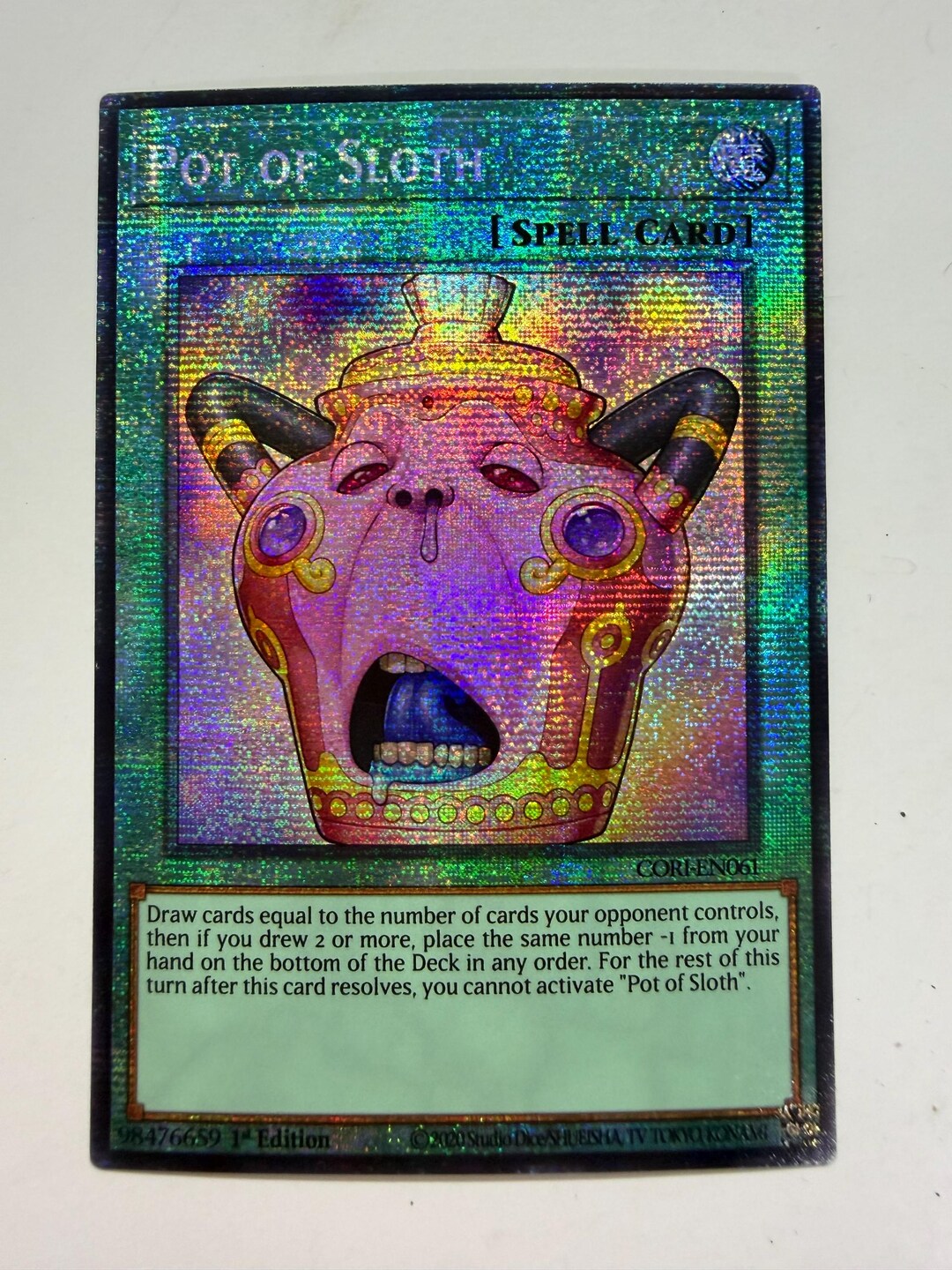 yugioh new pot card YU-GI-OH! - of Greed (BP02-EN129) - Battle Pack 2: War of The Giants - 1st Edition All cards will be carefully packed for safe transit Pot of Greed: The game-breaking