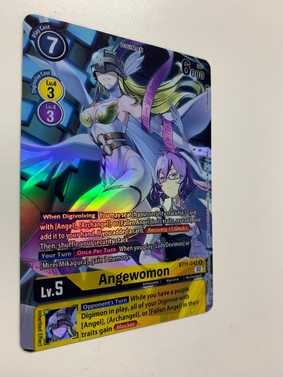 【エンジェウーモン】BT11-042 Angewomon BT11-042 (alternate Art) | FULL HOLO | Orica PROXY