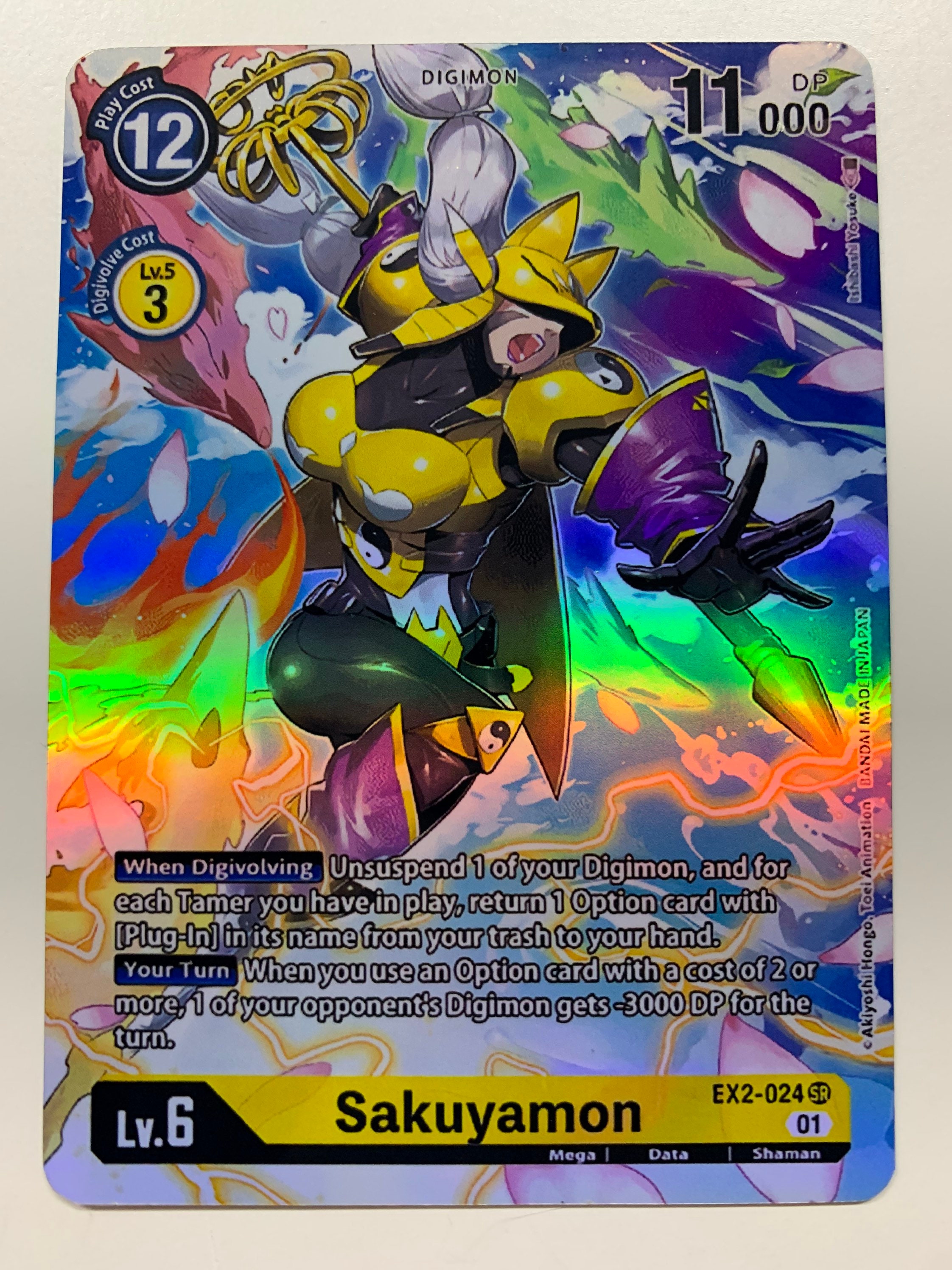 Sakuyamon EX2-024 (alternate Art) | FULL HOLO | Orica PROXY