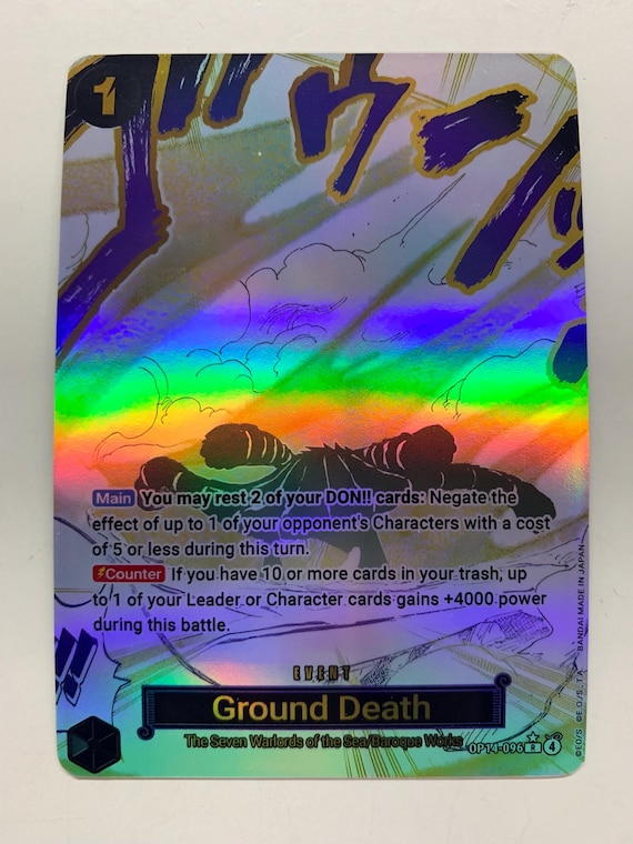 Ground Death OP14-096 (alternate Art) | FULL HOLO | Orica PROXY - Etsy