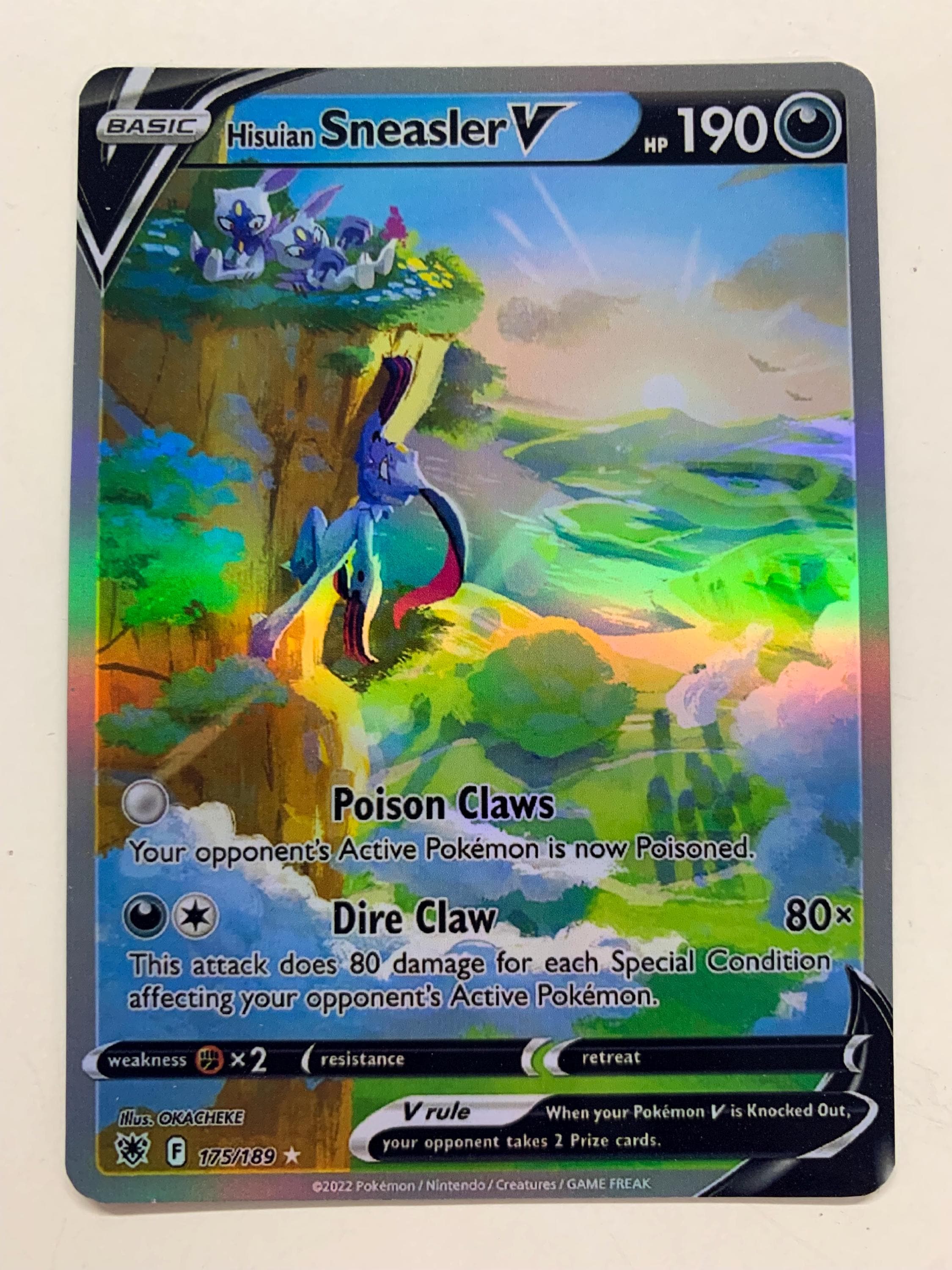 Hisuian Sneasler V 175/189 | FULL HOLO | Orica PROXY - Etsy Hisuian Sneasler V 175/189 | FULL HOLO | Orica PROXY - Etsy