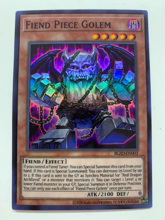 Fiend Piece Golem | Super Rare | Orica PROXY - Etsy