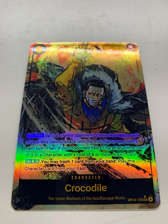 Crocodile OP14-120 (alternate Art) | FULL HOLO | Orica PROXY - Etsy